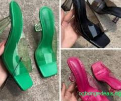 Female sandals and slippers